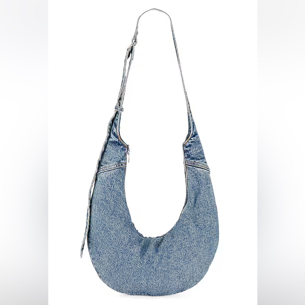 GRLFRND the Denim Jeans Bag besace style in Denim Blue NEW made in USA
